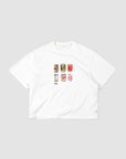 Pickle Crop T - White