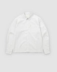 Pinstripe Long Sleeve Button Up - White