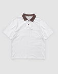 Contrast Cotton Polo - Bone