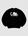 Music To My Ears Back Print Pullover - Black