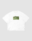 I Hate Golf Crop T - White