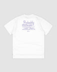 Probably Outside Back Print T - White