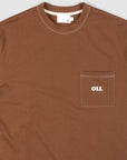 *IMPERFECT* Contrast Pocket T - Chocolate
