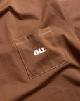 *IMPERFECT* Contrast Pocket T - Chocolate