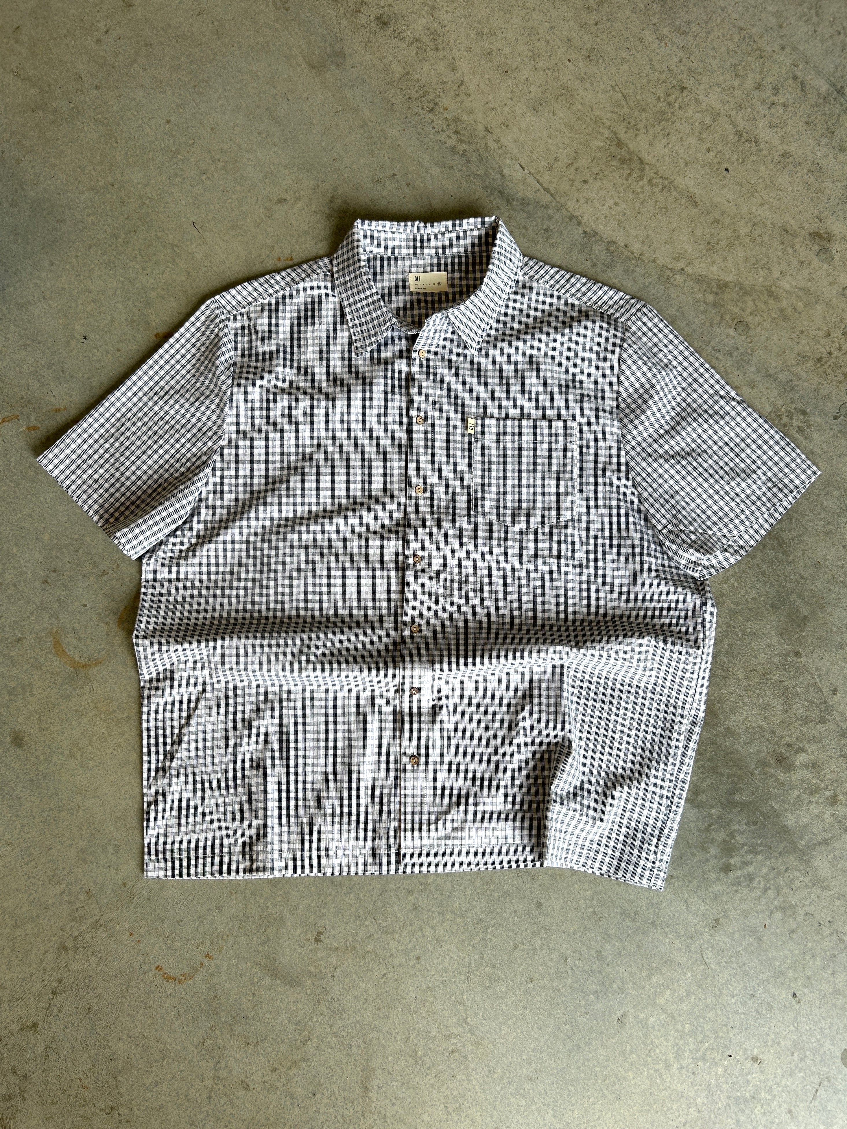 PRE LOVED | CHECK BUTTON UP - 3XL