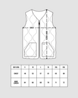 Reversible Carpenter Vest - Choc & Cream