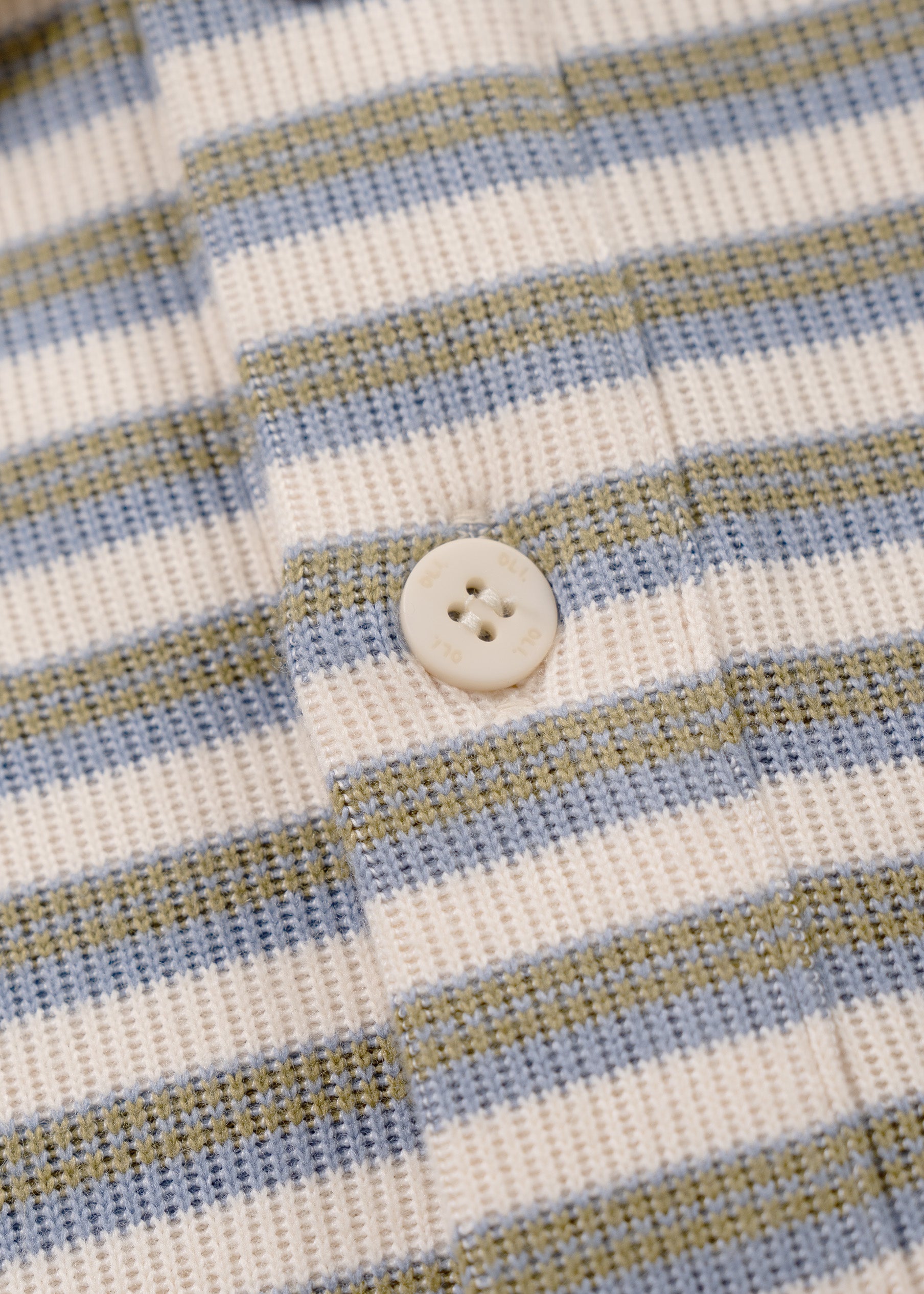 Heavy Stripe Polo - Cream