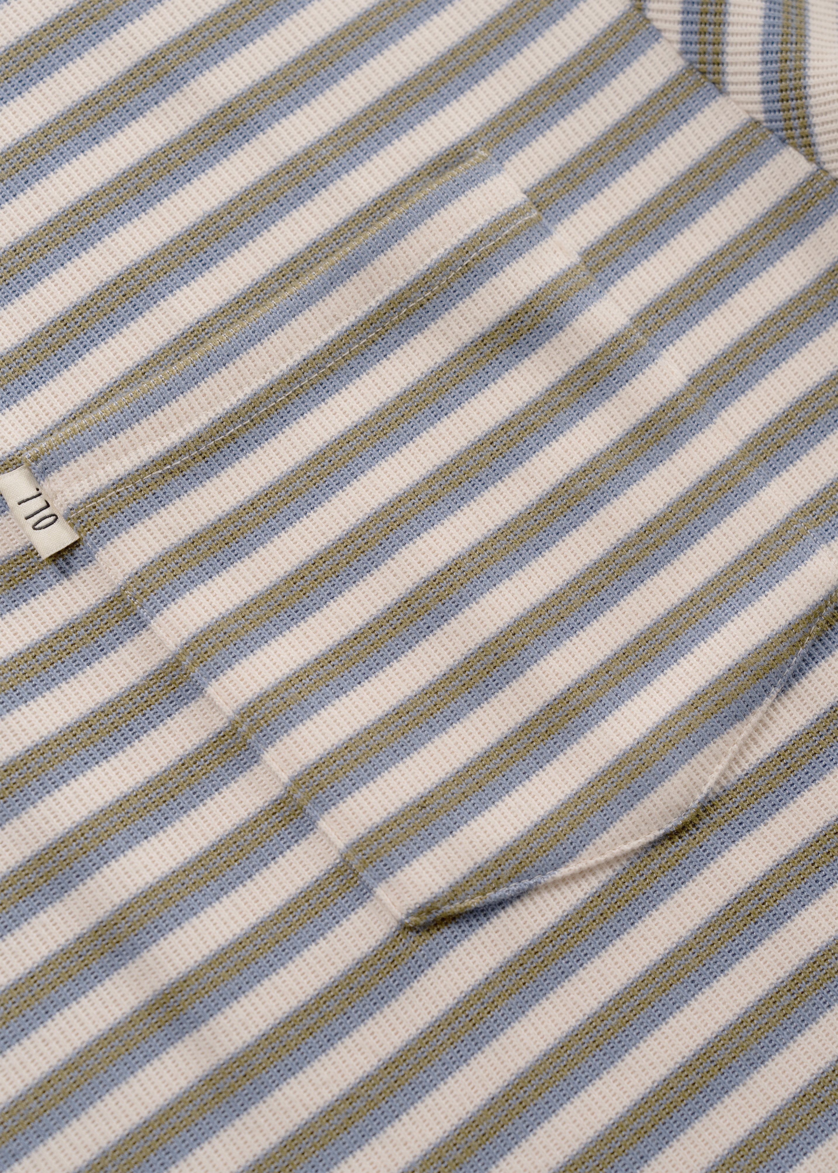 Heavy Stripe Polo - Cream
