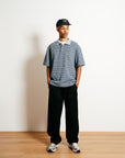 Heavy Stripe Polo - Sky