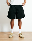 Pleated Cotton Short - Black