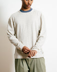 Phoebie Stripe Long Sleeve T - White