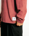 Phoebie Stripe Long Sleeve T - Red