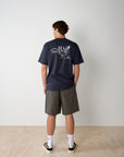 Work Life Balance Back Print T - Navy