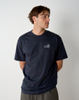 Work Life Balance Back Print T - Navy