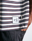 Lissy Stripe T - Snow Marle