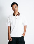 Contrast Cotton Polo - Bone