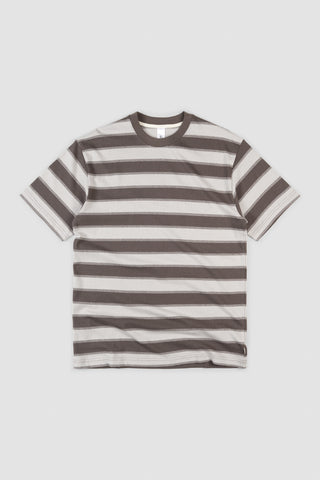 Comb Stripe T - Charcoal