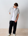 Script Button Up - Grey