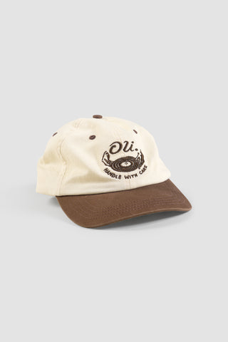 Handle With Care Cap - Cream & Brown