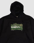 Embroidered I Hate Golf Hood - Black