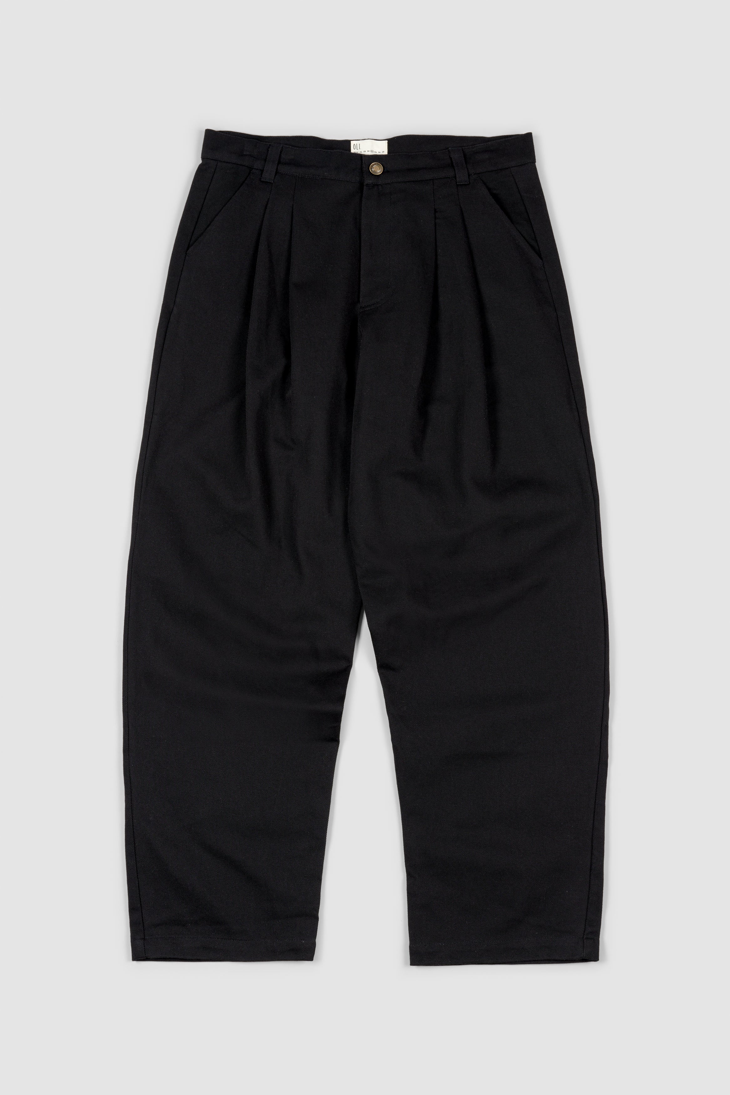 Pleated Pant - Black – Oli.