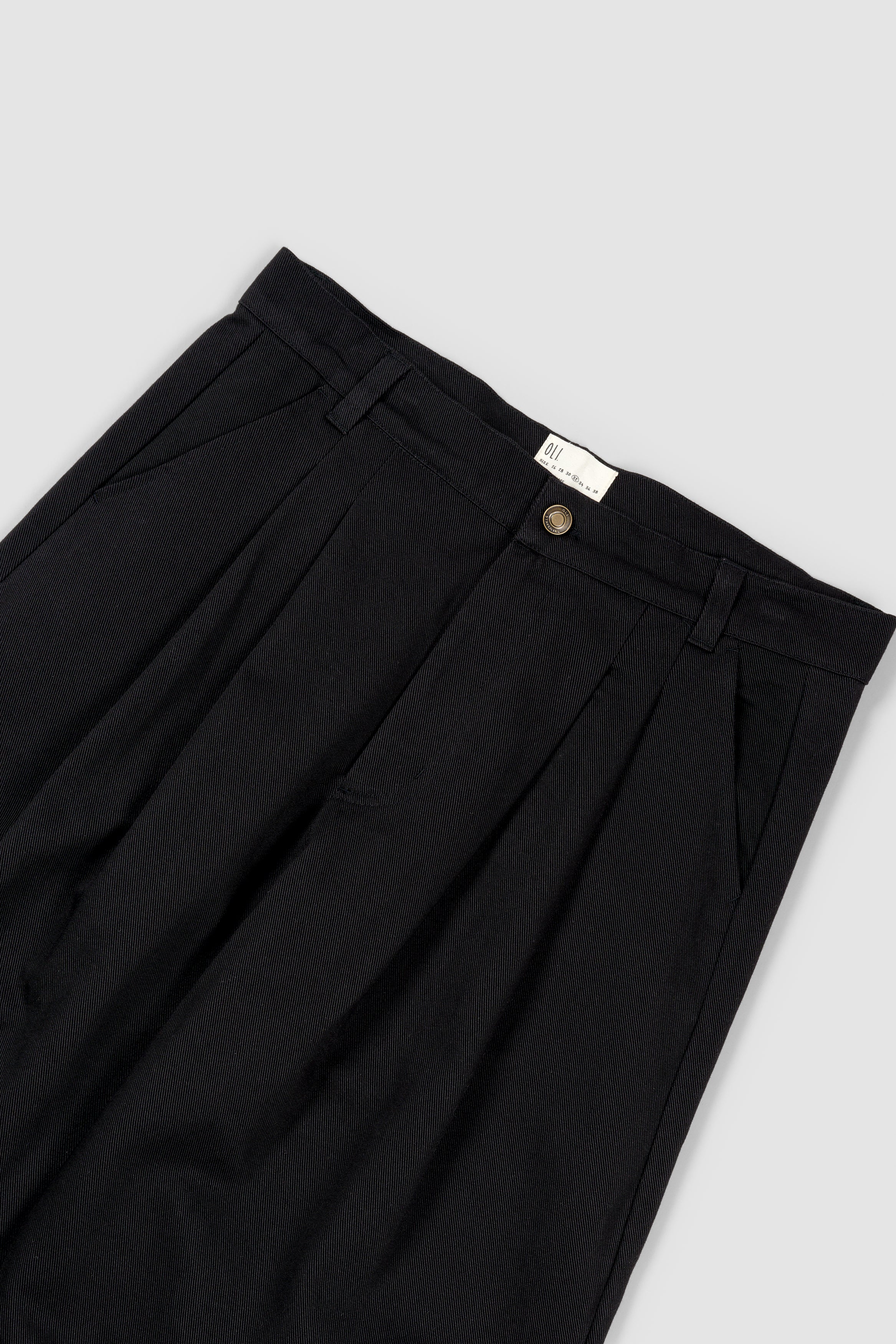 Pleated Pant - Black