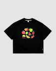 Fruit Salad Crop T - Black