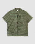 Woven Check Button Up - Forest