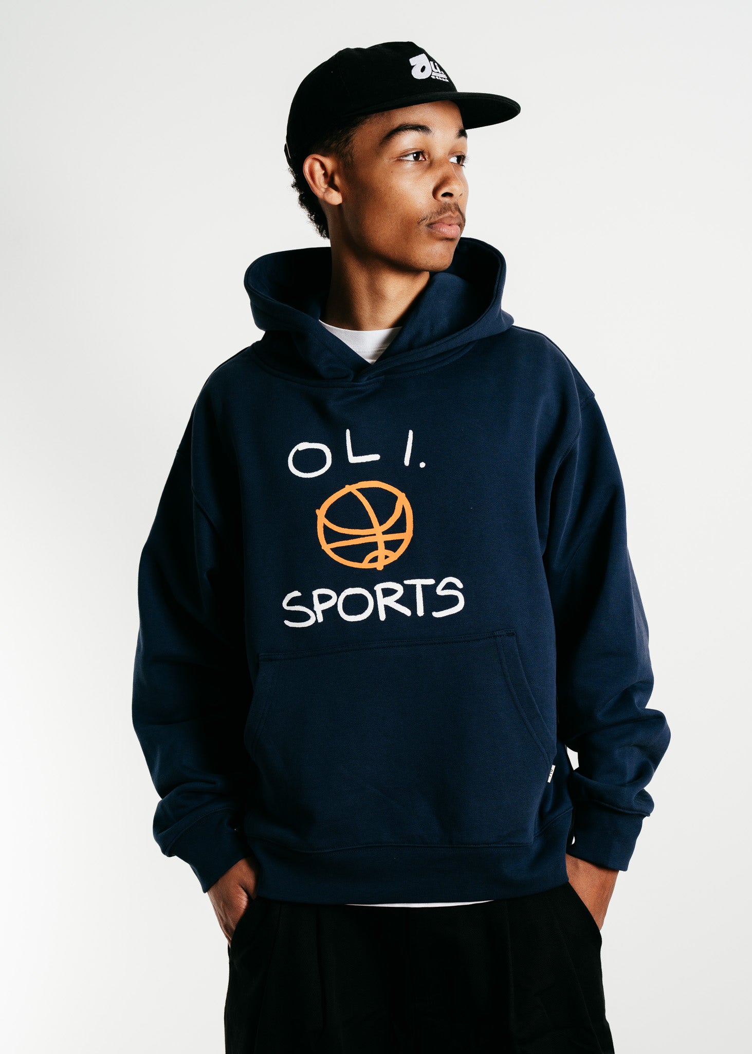 Basketball Sports Hood - Navy