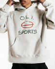 Footy Sports Hood - Snow Marle