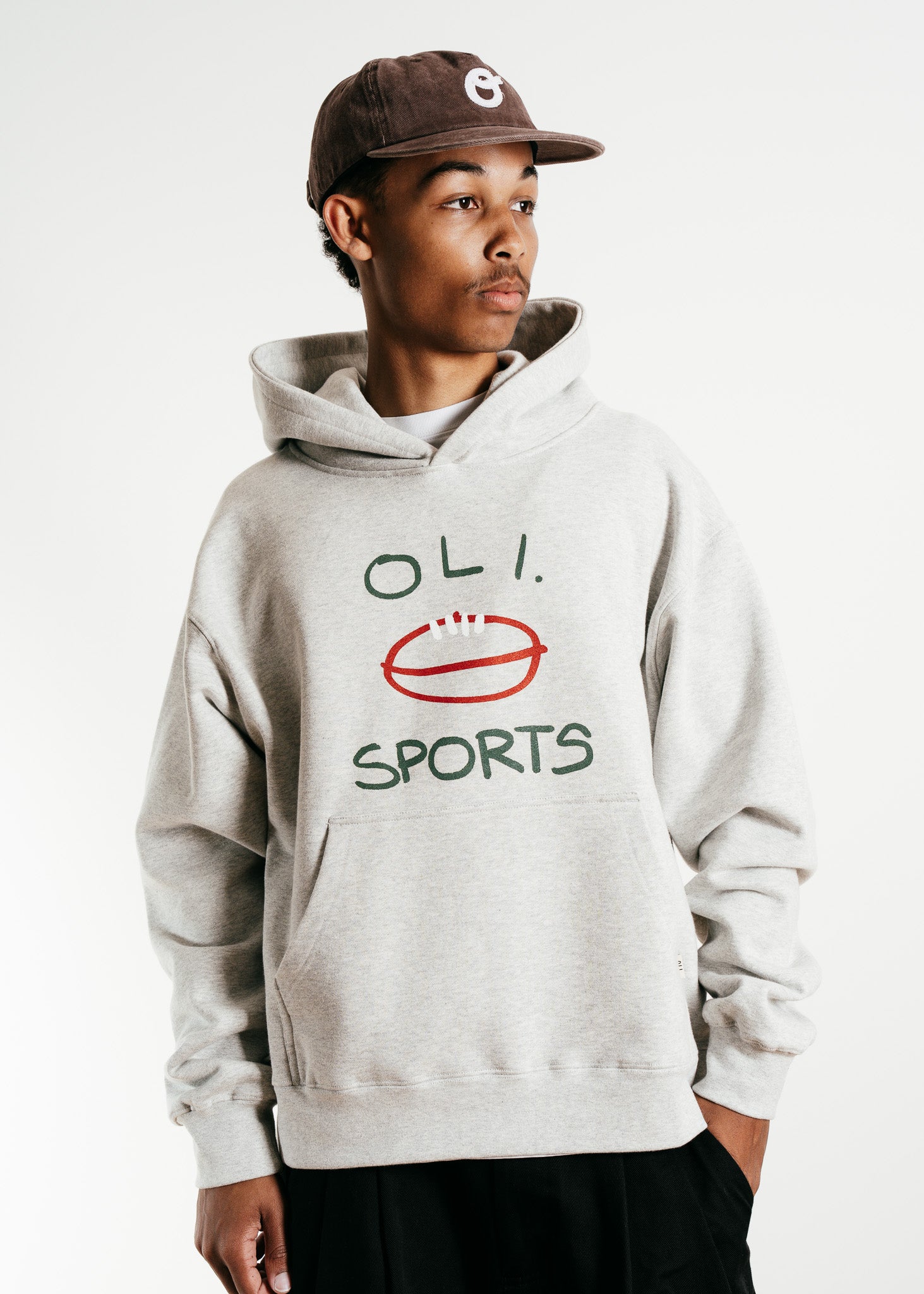 Footy Sports Hood - Snow Marle
