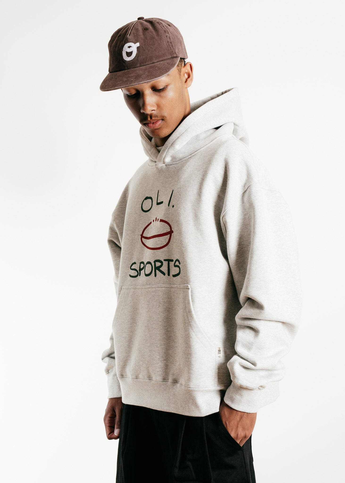 Footy Sports Hood - Snow Marle
