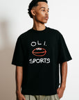 Footy Sports T - Black