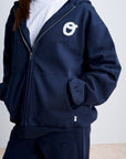 Zip Hood - Navy