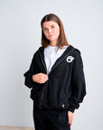 Zip Hood - Black