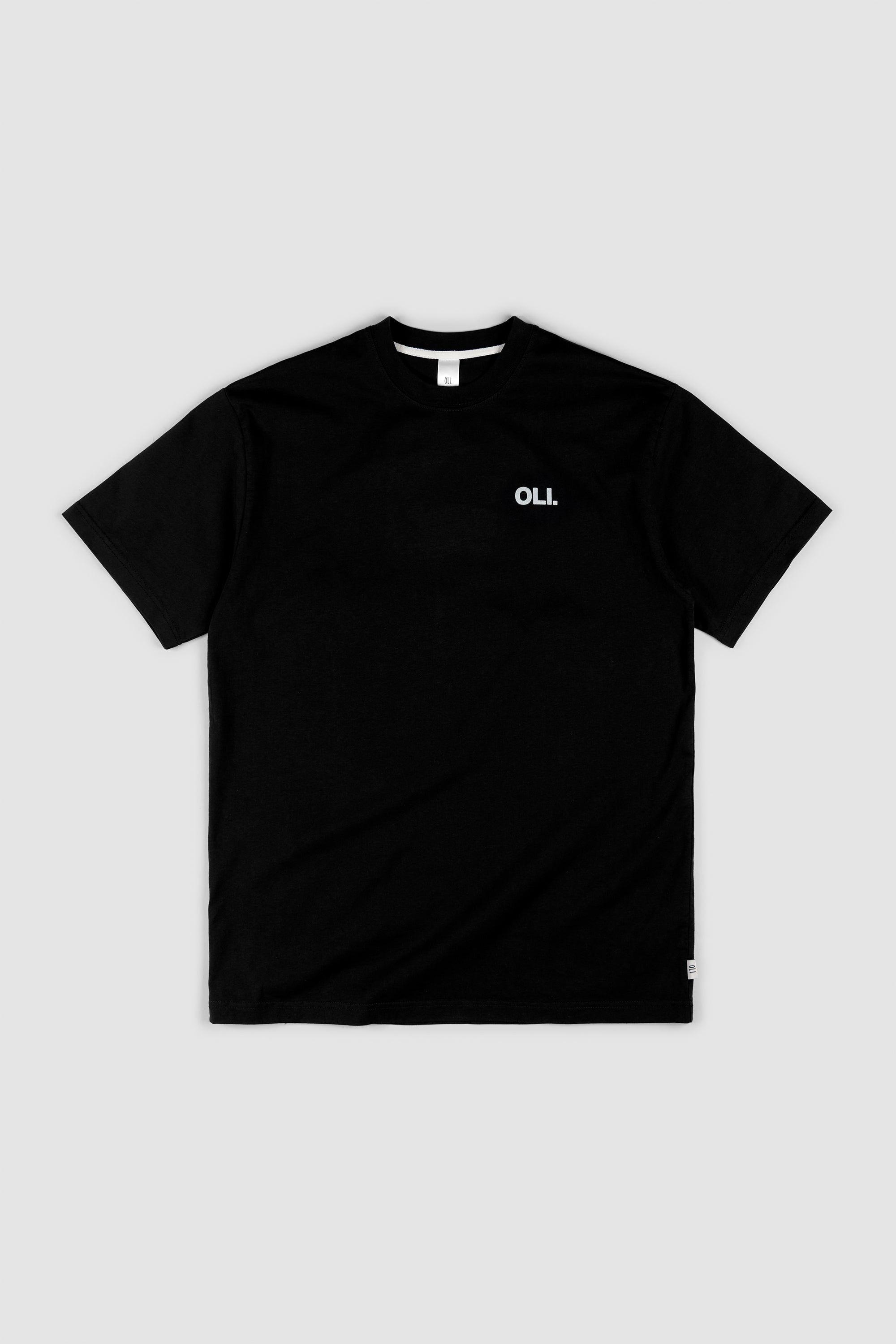 Emblem Back Print T - Black