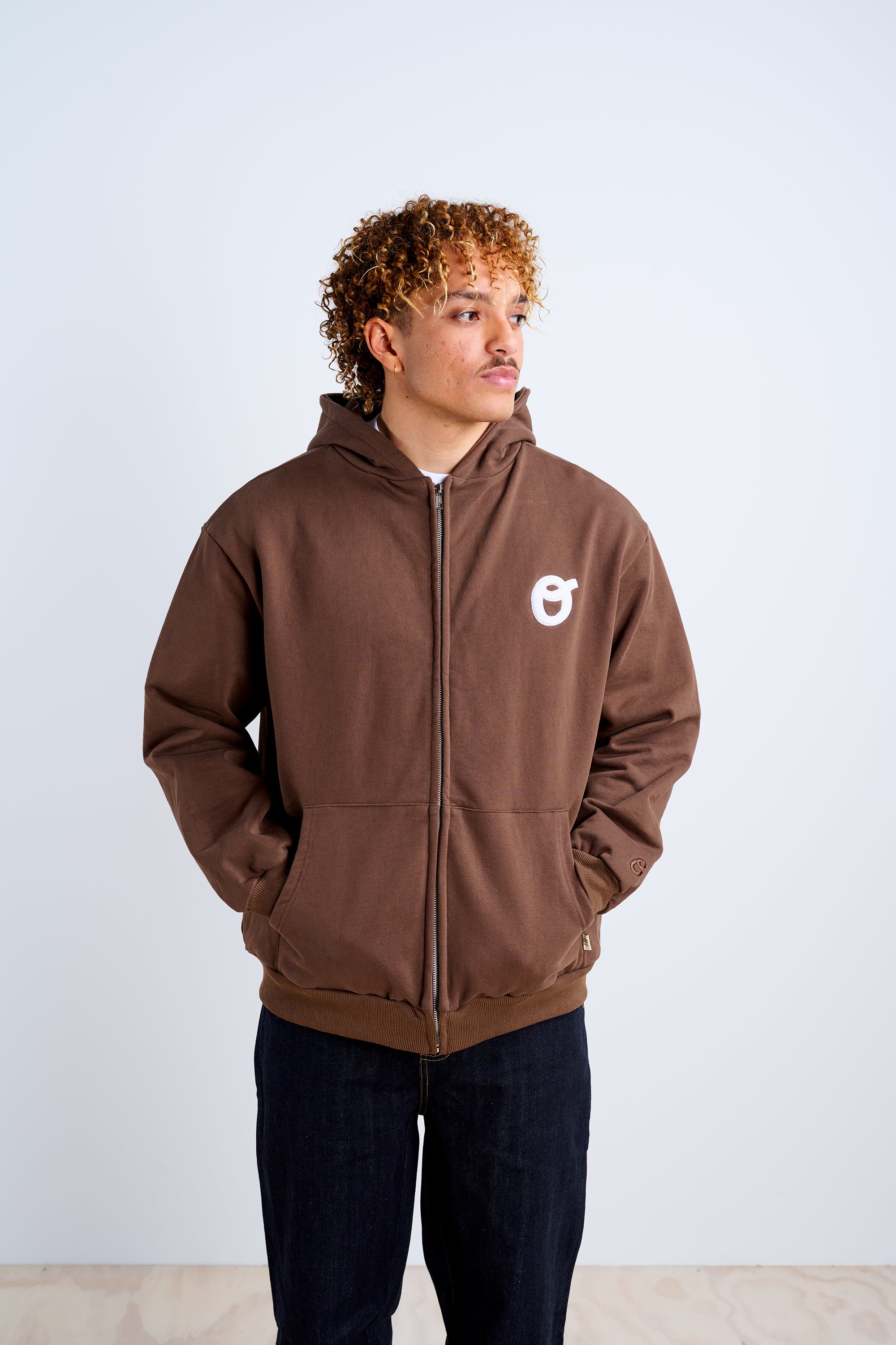 Zip Hood - Choc