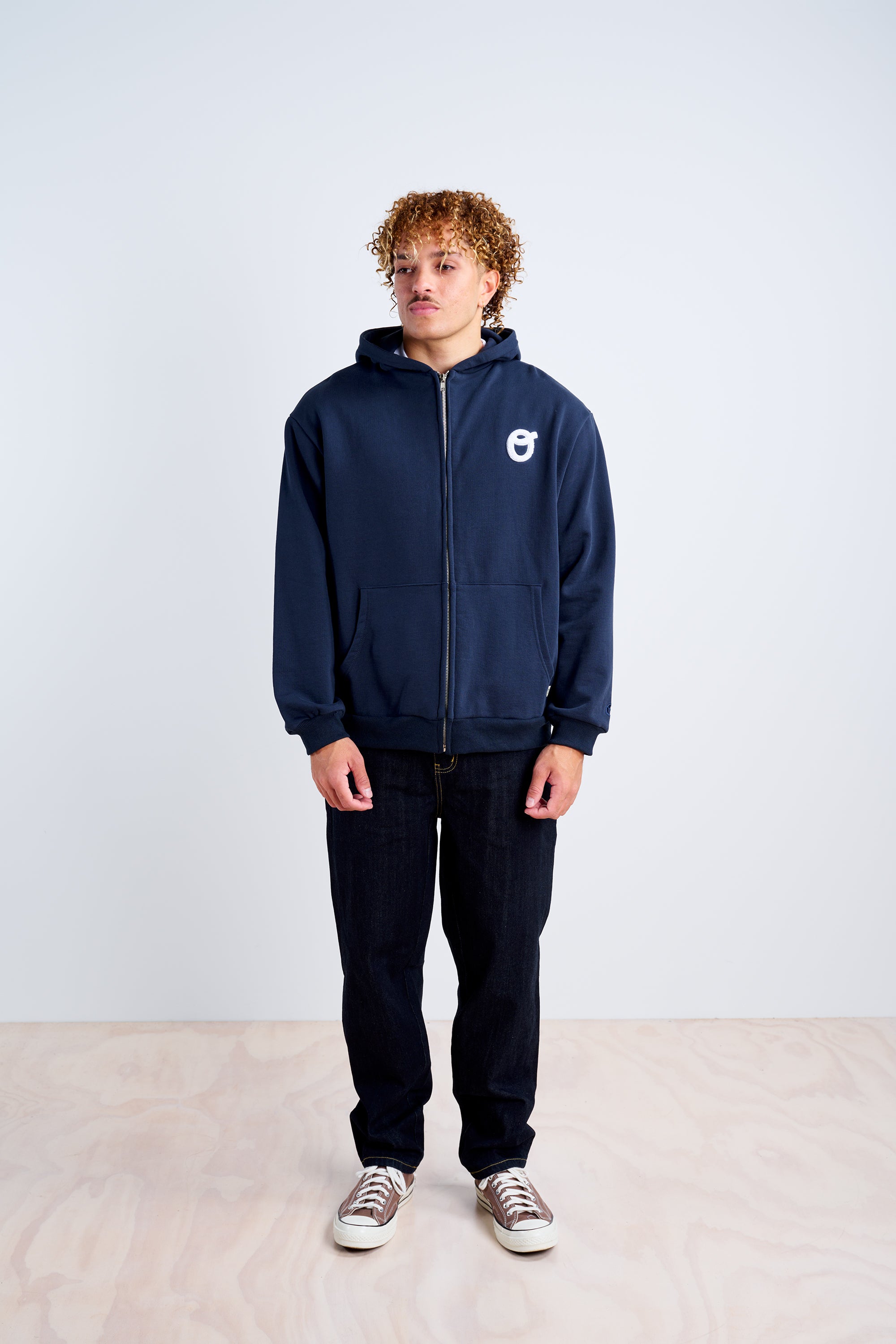 Zip Hood - Navy