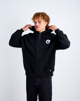 Zip Hood - Black