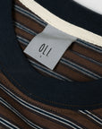 Jamie Stripe Long Sleeve T - Brown