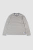 Jamie Stripe Long Sleeve T - Grey
