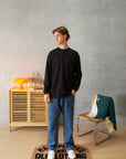 Premium Oli Blank Long Sleeve T - Black