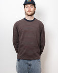 Jamie Stripe Long Sleeve T - Brown