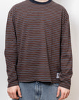 Jamie Stripe Long Sleeve T - Brown