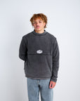 Reversible Mock Neck - Washed Black