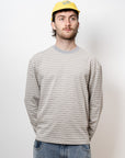 Jamie Stripe Long Sleeve T - Grey