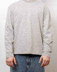 Jamie Stripe Long Sleeve T - Grey