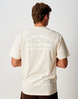 Emblem Back Print T - Butter