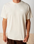 Emblem Back Print T - Butter