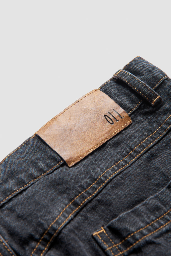 Relaxed Jeans - Washed Black